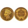 Image 1 : Three-Dollar Gold 1889 NGC PR65