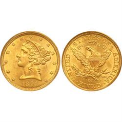 Half Eagles 1891-CC PCGS MS62