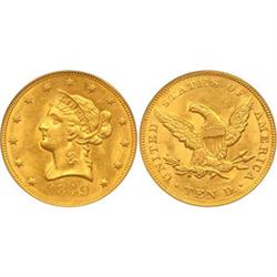 Eagles 1849 PCGS MS62