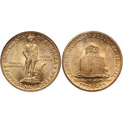 Commem Silver 1925 Lexington. PCGS MS66