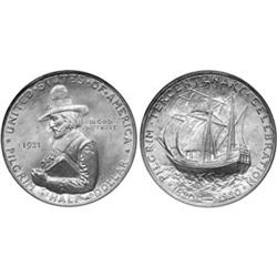 Commem Silver 1921 Pilgrim. PCGS MS66