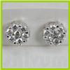 Image 2 : Genuine  0.65 ctw Diamond Earring 18KT White Gold