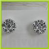 Image 1 : Genuine  0.28 ctw Diamond Earring 18KT White  Gold