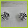 Image 2 : Genuine  0.28 ctw Diamond Earring 18KT White  Gold