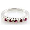 Image 1 : Genuine 0.36 ctw Ruby & Diamond Ring 14kt W/Y Gold 2.84g RS 7.25