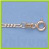 Image 1 : Genuine 16" 14kt Italian Gold-Yellow 2.2mm, Rhod Figaro Chain Gauge:060, 4.2gr