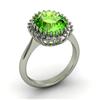 Image 1 : Ruby 6.22 ctw & Diamond Ring 18kt W/Y  Gold