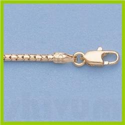Genuine 16" 14kt Italian Gold-Yellow or White 1.6mm, Rd. Popcorn Chain :4gr