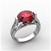 Image 1 : Genuine 6.09 ctw Ruby Ring 10kt White or Yellow Gold
