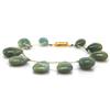 Image 3 : Natural Milky Calm Green Aquamarine Smooth Pear Shape Briolettes Stringing Bracelet 177ctw with bras
