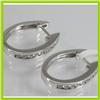 Image 1 : Genuine  0.47 ctw Diamond Earring 18KT White  Gold