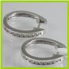 Image 2 : Genuine  0.47 ctw Diamond Earring 18KT White  Gold