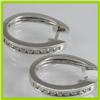 Image 3 : Genuine  0.47 ctw Diamond Earring 18KT White  Gold
