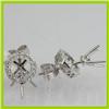 Image 2 : Genuine  0.27 ctw Diamond Earring 18KT White Gold