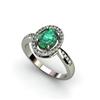 Image 1 : Emerald 1.51 ctw & Diamond Ring 14k tW/Y  Gold