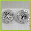 Image 2 : Genuine  0.53 ctw Diamond Earring 18KT White  Gold