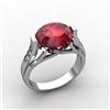 Image 1 : Genuine 6.09 ctw Ruby Ring 18kt White or Yellow Gold