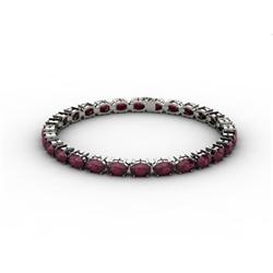 Genuine 13.80 ctw  Ruby Bracelet 18kt White or Yellow Gold 6.8g
