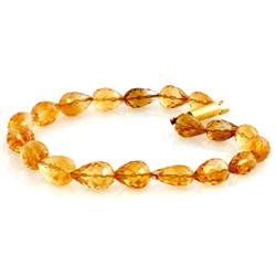 Natural Citrine Drop Bracelet 69.06ctw with brass clasp