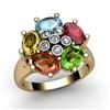 Image 1 : Genuine  2.73 ctw 14kt Multi-Color Precious Stone & Diamond Ring