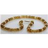Image 3 : Natural Beer Quarts and Pearl Beads Single Row Necklace 130ctw approx with clasp