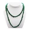 Image 1 : Natural Emerald Uncut Adventurine  Beads Necklace