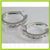 Image 1 : Genuine  1.05 ctw Diamond Earring 18KT White  Gold