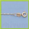 Image 1 : Genuine 16" 14kt Italian Gold-Yellow or White 1.0mm, Bar & Bead Chain Gauge:100, 2gr