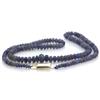 Image 1 : Natural Tanzanite Smooth Faceted Round Gradual Beads Necklace Gemstone 69.00ctw with brass clasp