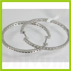 Genuine  1.89 ctw Diamond Earring 18KT White Gold