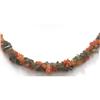 Image 3 : Mix Semi Precious Stone Double Rows Necklace with clasp