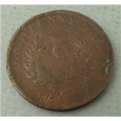 1382 ERROR Nova Scotia Half Penny -Extremely Rare