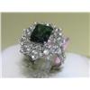 Image 1 : Michael Christoff Tourmaline and Diamonds Ring Sz 6.25