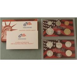 2006 10 Pc US Mint Silver Proof Set- Original Box, COA