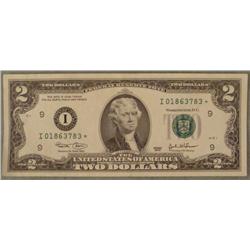 2003 $2 Star Note Two Dollar Bill Minneapolis I Mint