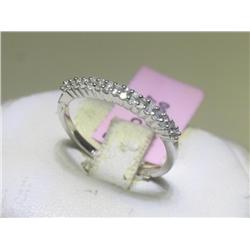 14K White Gold All Diamonds Ring Size 6 1/2