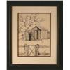 Image 1 : B.A. Rawn Original Ink Drawing Country Barn Framed