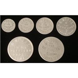 6 Store Tokens D. Nebbe Big Daylight Ogden Iowa
