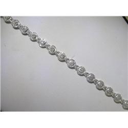 14K White Gold All Diamonds Bracelet