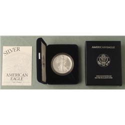 1997 American Silver Eagle Dollar $1 Proof w/Box, COA