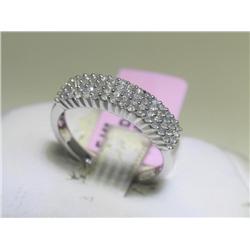 14K White Gold All Diamonds Ring Size 6 1/2