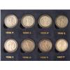 Image 2 : Full Set Walking Liberty Halves 1934-47 VF-UNC in Book
