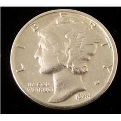 High Grade 1944-D Silver Mercury Dime