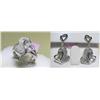 Image 1 : All Diamonds Double-Heart Design Ring and Earrings Set