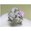 Image 3 : All Diamonds Double-Heart Design Ring and Earrings Set