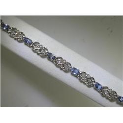 Tanzanites and Diamonds Bracelet