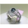Image 1 : Blue Sapphire and Diamonds Ring