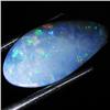 3.69ct Australian Black Opal Doublet Full Fire (GEM-35880)