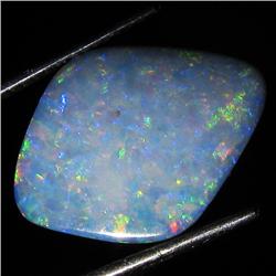 5.35ct Australian Black Opal Doublet Full Fire (GEM-36508)