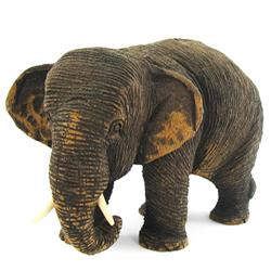 Hand Carved Teak Elephant (CLB-833)